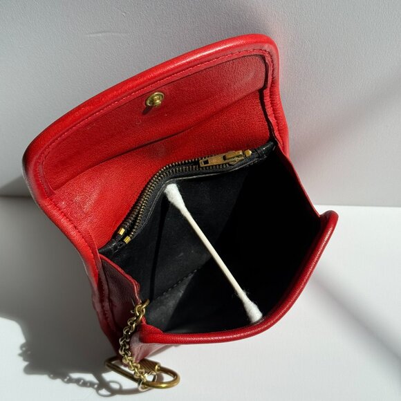 SOLD Vintage Coach Red Multifunction Wallet 7219 - Picture 11 of 14